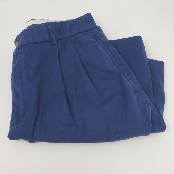 RALPH LAUREN GOLF NAVY BLUE PLEATED 100% COTTON SHORTS WOMEN SIZE 8 - Picture 8 of 12